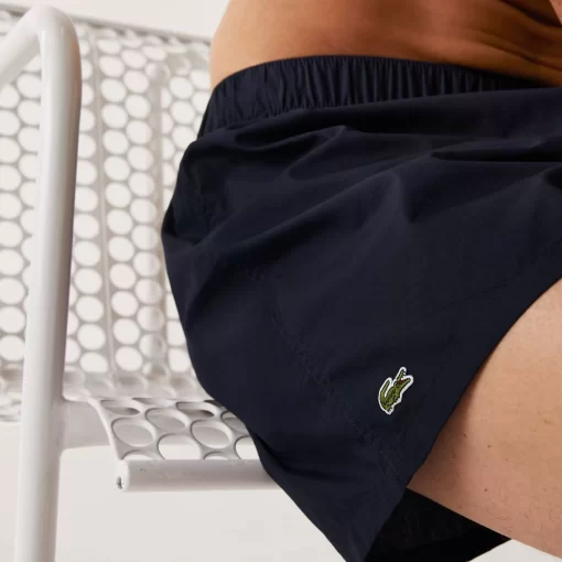 Lacoste Unterwäsche & Loungewear>3Er Pack Authentics Boxershorts Mit Streifen Navy Blau / Weis / Blau 8X0