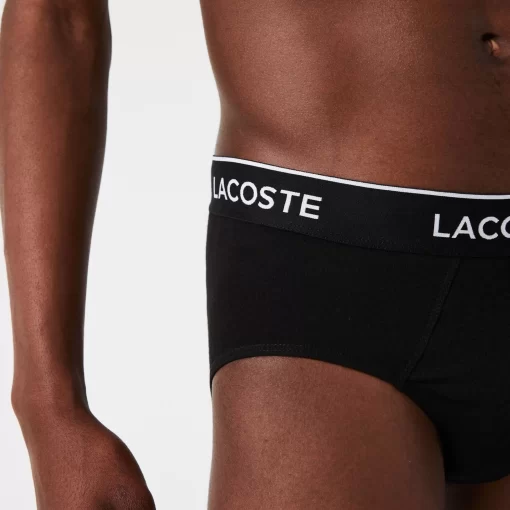 Lacoste Unterwäsche & Loungewear>3Er-Pack Herrenslips Schwarz 031