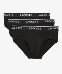 Lacoste Unterwäsche & Loungewear>3Er-Pack Herrenslips Schwarz 031