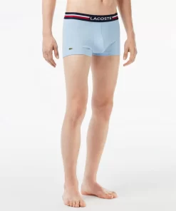 Lacoste Unterwäsche & Loungewear>3Er-Set Kurze Boxershorts Mit Trikolor-Bund Iconics Navy Blau / Blau Mij