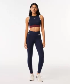 Lacoste Fitnessstudio & Training>Absorbierende Sport-Stretch-Leggings Navy Blau 166