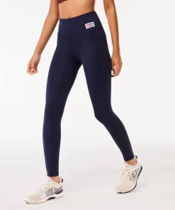 Lacoste Fitnessstudio & Training>Absorbierende Sport-Stretch-Leggings Navy Blau 166