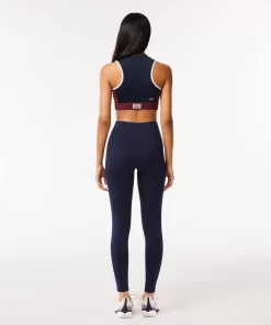 Lacoste Fitnessstudio & Training>Absorbierende Sport-Stretch-Leggings Navy Blau 166