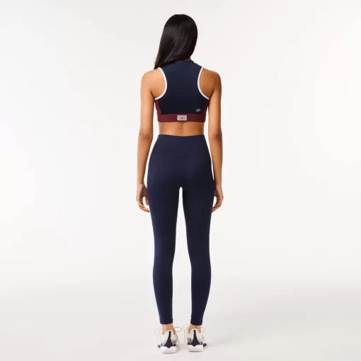 Lacoste Fitnessstudio & Training>Absorbierende Sport-Stretch-Leggings Navy Blau 166