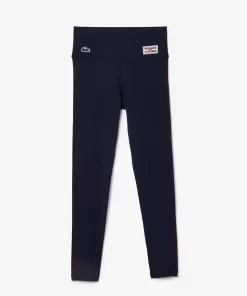 Lacoste Fitnessstudio & Training>Absorbierende Sport-Stretch-Leggings Navy Blau 166