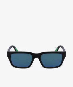 Lacoste Sonnenbrillen>Active Sonnenbrille Mit Eckigem Rahmen Matte Black 002