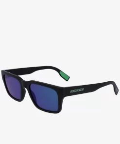 Lacoste Sonnenbrillen>Active Sonnenbrille Mit Eckigem Rahmen Matte Black 002