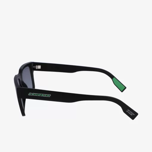 Lacoste Sonnenbrillen>Active Sonnenbrille Mit Eckigem Rahmen Matte Black 002