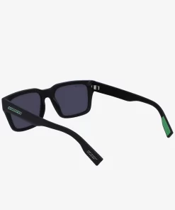 Lacoste Sonnenbrillen>Active Sonnenbrille Mit Eckigem Rahmen Matte Black 002