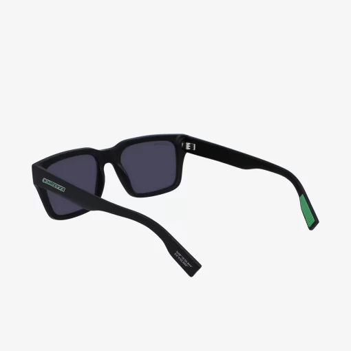 Lacoste Sonnenbrillen>Active Sonnenbrille Mit Eckigem Rahmen Matte Black 002