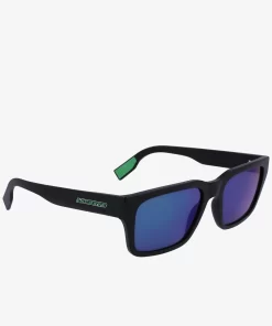 Lacoste Sonnenbrillen>Active Sonnenbrille Mit Eckigem Rahmen Matte Black 002