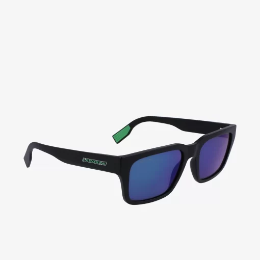 Lacoste Sonnenbrillen>Active Sonnenbrille Mit Eckigem Rahmen Matte Black 002