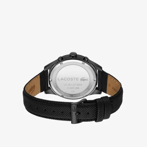 Lacoste Uhren>Apext Chronograph Aus Leder Schwarz 000