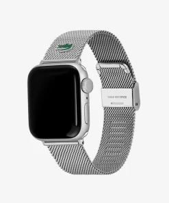 Lacoste Uhren>Apple-Watch Riemen Aus Edelstahl-Mesh Silber 000