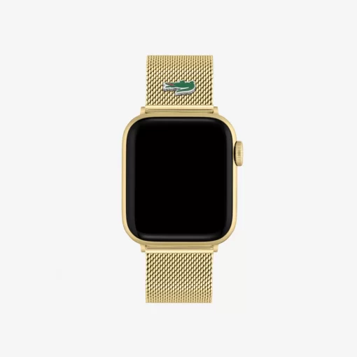 Lacoste Uhren>Apple-Watch Riemen Aus Goldfarbenem Mesh Gold 000