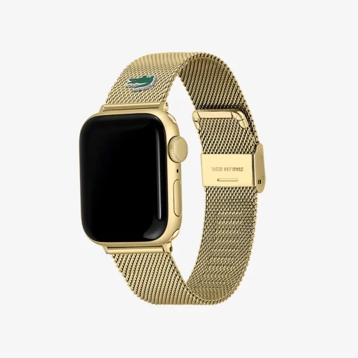 Lacoste Uhren>Apple-Watch Riemen Aus Goldfarbenem Mesh Gold 000