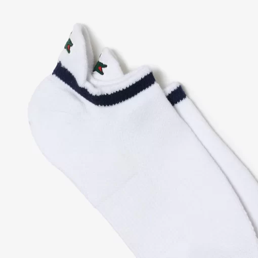 Lacoste Sportbekleidung>Atmungsaktive Sport-Socken Weis / Navy Blau 522