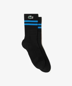 Lacoste Sportbekleidung>Atmungsaktive Tennis-Socken Aus Jersey Schwarz / Blau L5I