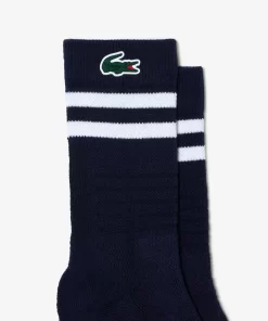 Lacoste Sportbekleidung>Atmungsaktive Tennis-Socken Aus Jersey Navy Blau / Weis 525