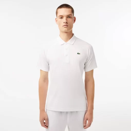 Lacoste Sportbekleidung>Atmungsaktives Heeren Polo Sport Weis 001