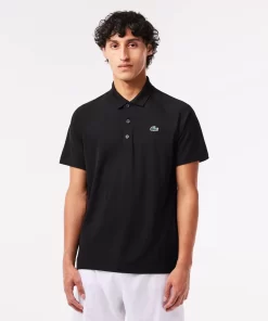 Lacoste Sportbekleidung>Atmungsaktives Heeren Polo Sport Schwarz 031