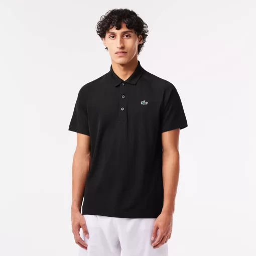 Lacoste Sportbekleidung>Atmungsaktives Heeren Polo Sport Schwarz 031