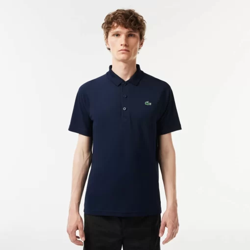 Lacoste Sportbekleidung>Atmungsaktives Heeren Polo Sport Navy Blau 166