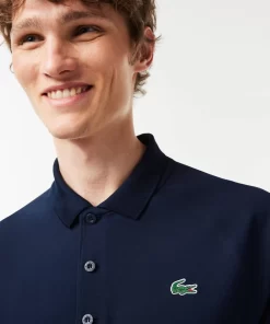 Lacoste Sportbekleidung>Atmungsaktives Heeren Polo Sport Navy Blau 166