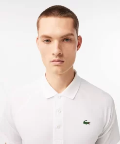 Lacoste Sportbekleidung>Atmungsaktives Heeren Polo Sport Weis 001