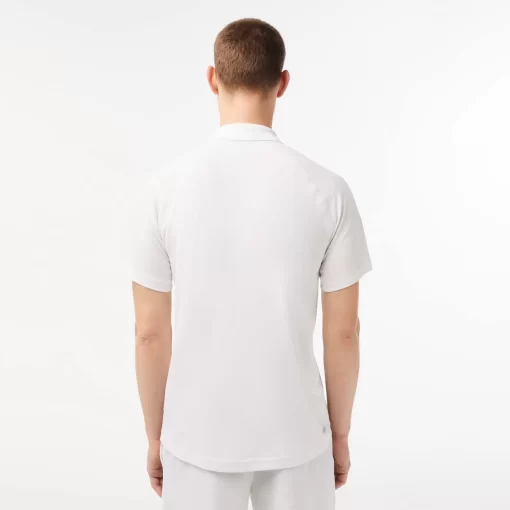 Lacoste Sportbekleidung>Atmungsaktives Heeren Polo Sport Weis 001