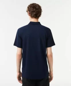 Lacoste Sportbekleidung>Atmungsaktives Heeren Polo Sport Navy Blau 166