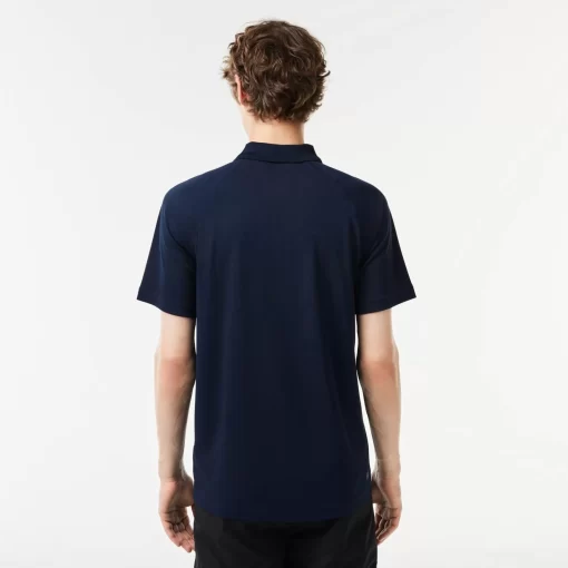 Lacoste Sportbekleidung>Atmungsaktives Heeren Polo Sport Navy Blau 166