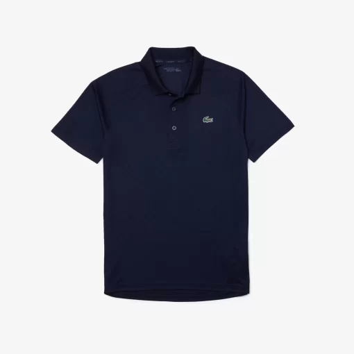 Lacoste Sportbekleidung>Atmungsaktives Heeren Polo Sport Navy Blau 166