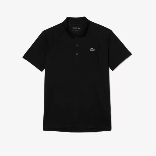 Lacoste Sportbekleidung>Atmungsaktives Heeren Polo Sport Schwarz 031