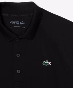 Lacoste Sportbekleidung>Atmungsaktives Heeren Polo Sport Schwarz 031