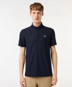 Lacoste Golf>Atmungsaktives Herren-Golf Polo Sport Navy Blau 166