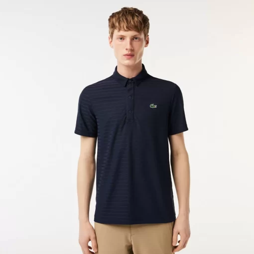 Lacoste Golf>Atmungsaktives Herren-Golf Polo Sport Navy Blau 166