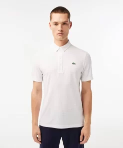 Lacoste Golf>Atmungsaktives Herren-Golf Polo Sport Weis 001