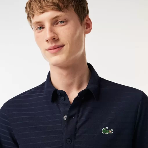 Lacoste Golf>Atmungsaktives Herren-Golf Polo Sport Navy Blau 166