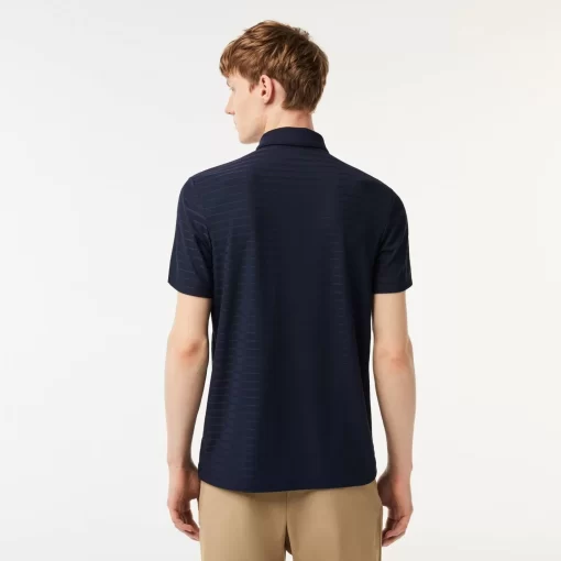 Lacoste Golf>Atmungsaktives Herren-Golf Polo Sport Navy Blau 166