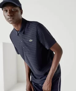 Lacoste Golf>Atmungsaktives Herren-Golf Polo Sport Navy Blau 166