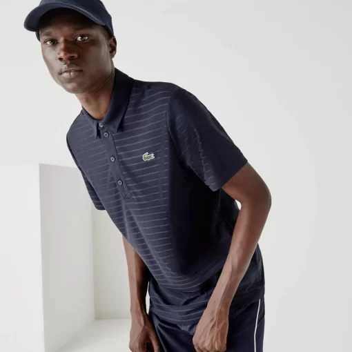 Lacoste Golf>Atmungsaktives Herren-Golf Polo Sport Navy Blau 166