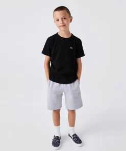 Lacoste Jungenkleidung>Atmungsaktives Jungen T-Shirt Sport Schwarz 031