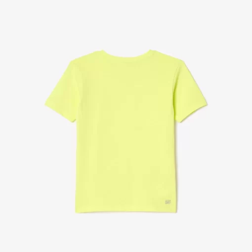 Lacoste Jungenkleidung>Atmungsaktives Jungen T-Shirt Sport Neongelb Tuk