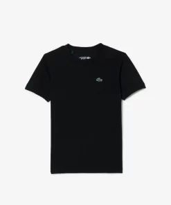 Lacoste Jungenkleidung>Atmungsaktives Jungen T-Shirt Sport Schwarz 031