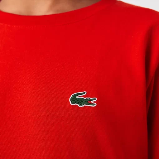 Lacoste Jungenkleidung>Atmungsaktives Jungen T-Shirt Sport Rot 240