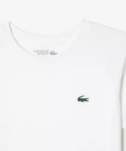 Lacoste Jungenkleidung>Atmungsaktives Jungen T-Shirt Sport Weis 001