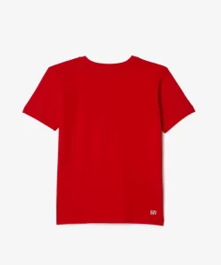 Lacoste Jungenkleidung>Atmungsaktives Jungen T-Shirt Sport Rot 240