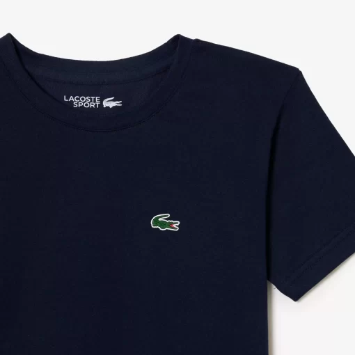 Lacoste Jungenkleidung>Atmungsaktives Jungen T-Shirt Sport Navy Blau 166