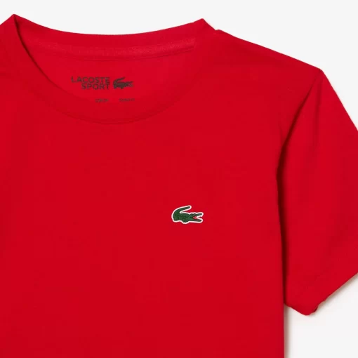 Lacoste Jungenkleidung>Atmungsaktives Jungen T-Shirt Sport Rot 240